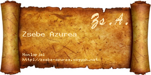 Zsebe Azurea névjegykártya